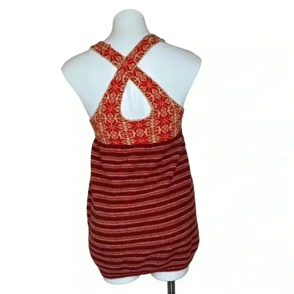 Free people fair isle alpine wool knit tank top sweater Fairycore size small - Picture 3 of 6